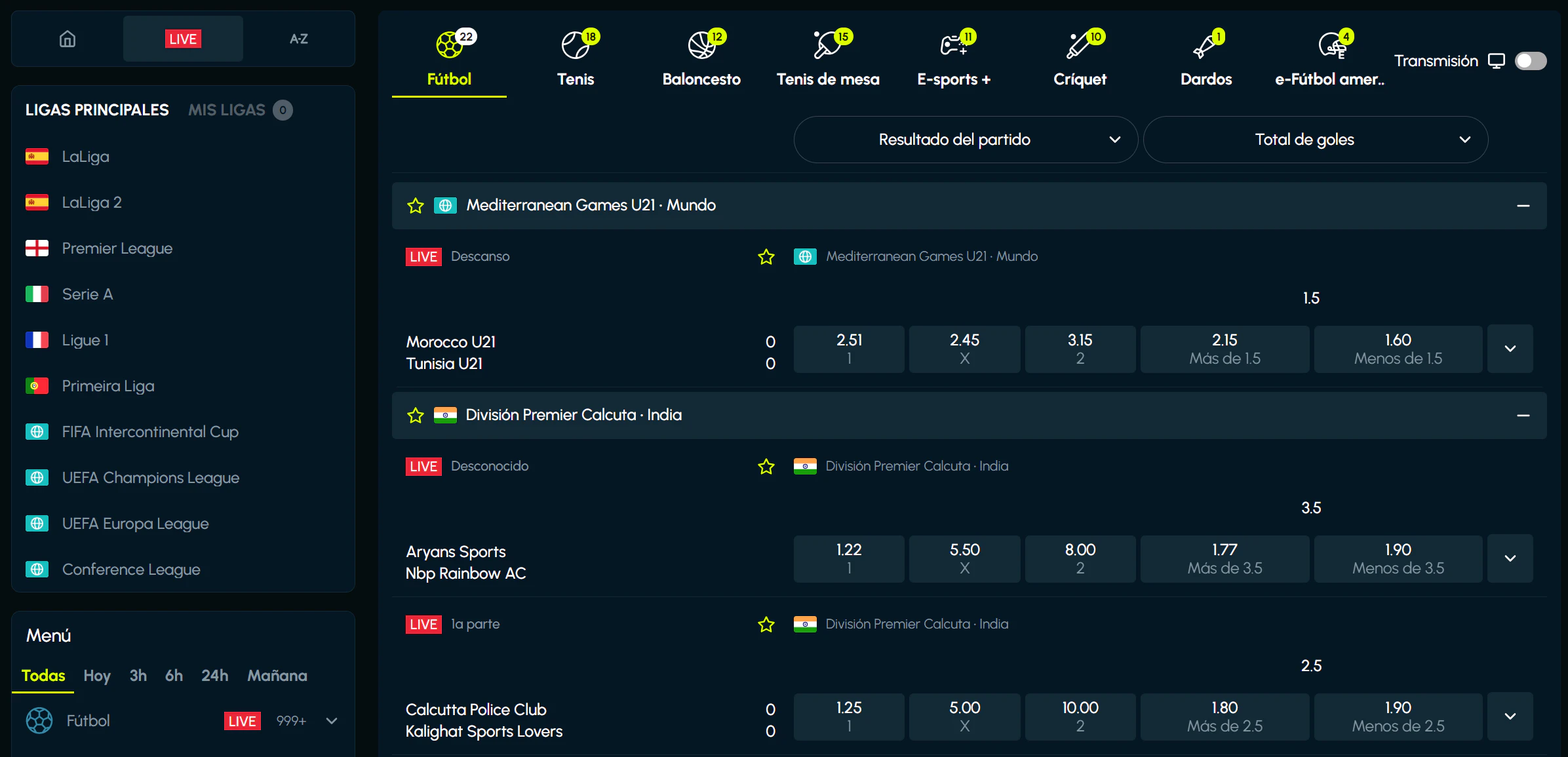 Apuestas deportivas y eSports
